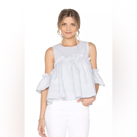 J.O.A.‎ Layered Ruffle Cold Shoulder Top - Picture 7 of 12